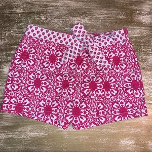 Vineyard Vines Pink Floral Medallion Skort Shorts Tie Waist NWT Sz 6